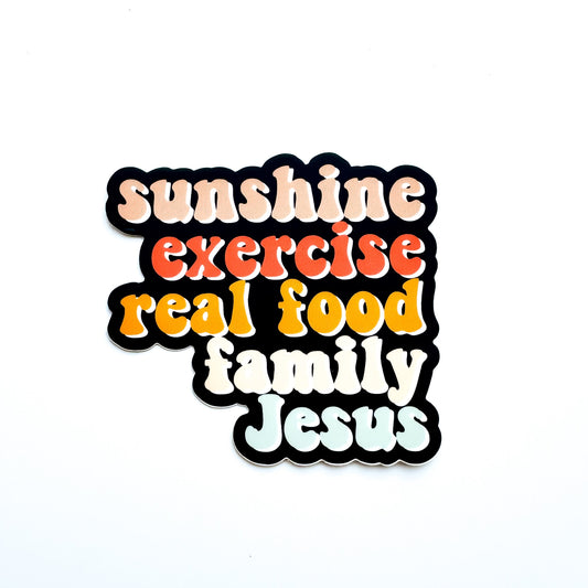 Real Things + Jesus | Sticker