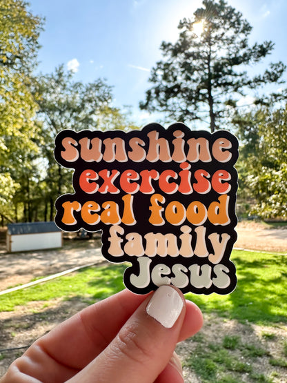 Real Things + Jesus | Sticker