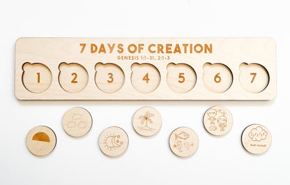 7 Days of Creation Chunky Puzzle
