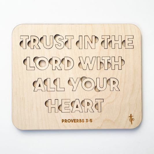 Proverbs 3:5 Scripture Spelling Puzzle